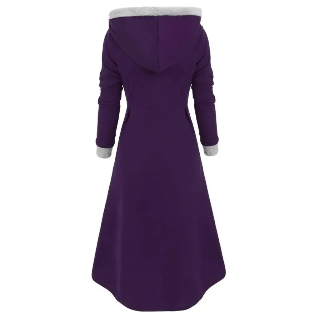 Женский накидки Женское зимнее пальто Теплые ботильоны винтажные плащ с длинным