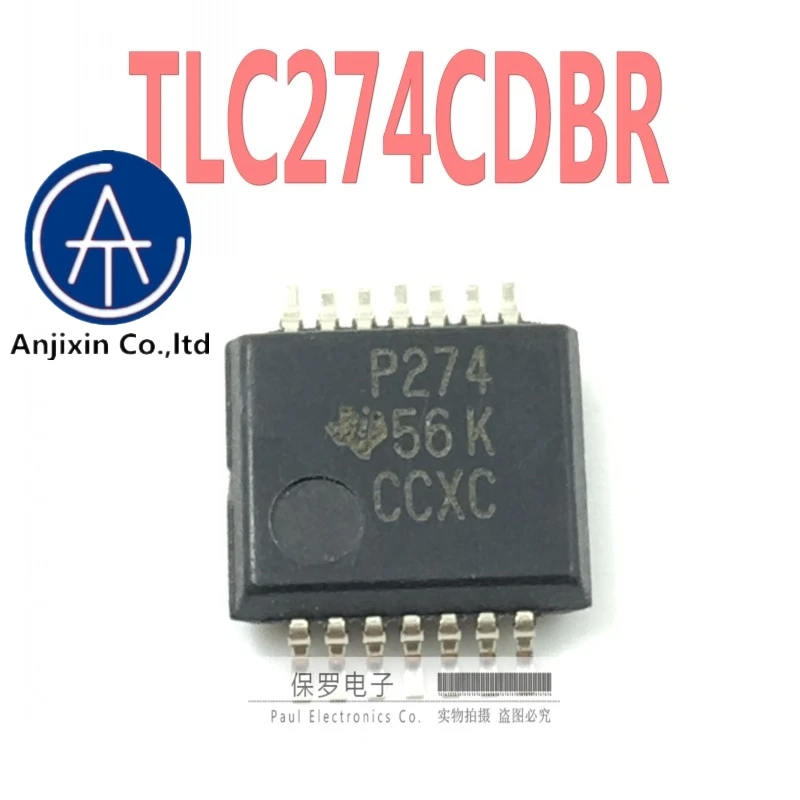 10 шт. 100% оригинальная новая действительный ассортимент товаров операционный усилитель TLC274CDBR TLC274 шелковой ширмы P274 SSOP-14