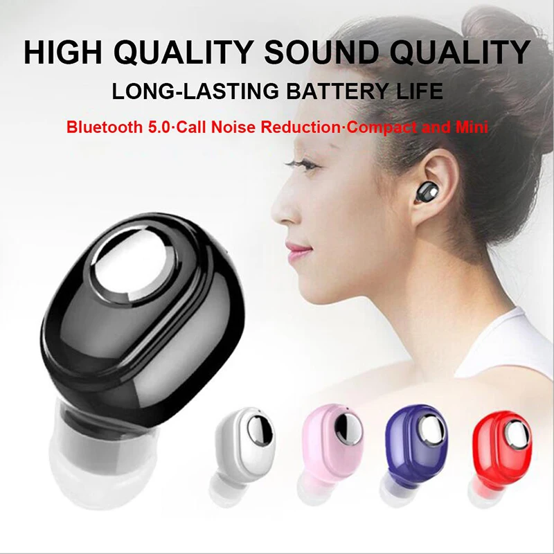 1 шт. Мини Bluetooth наушники L15 V5.0 Беспроводная стерео гарнитура в ухо с микрофоном