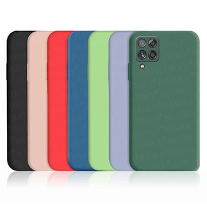 for samsung galaxy a12 case m52 m32 a03s a22s a32 a52 a72 cover liquid silicon shockproof bumper phone back case for samsung a12 free global shipping