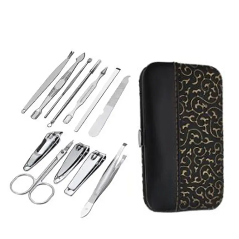 

Professional Nail Care kit Manicure Grooming Set with Travel Case X7JA