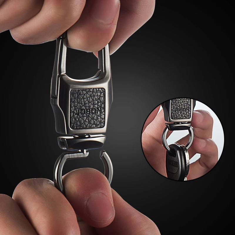 Брелок для ключей от автомобиля Jobon роскошный кожаный держатель мужчин и женщин