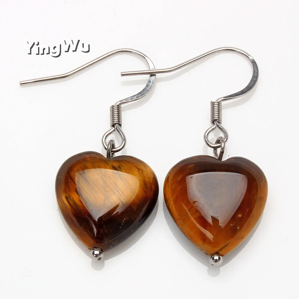 Женские серьги-подвески с сердечком Yingwu свисающие серьги из нержавеющей стали