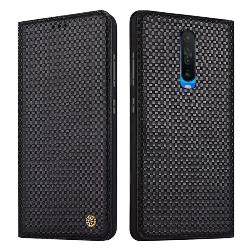 

Business genuine leather standing phone case for Xiaomi Redmi K40 Pro flip cover for Xiaomi Redmi K40 phone bag card slot holder
