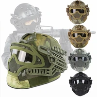 tactical helmet g4 system full face mask helmet with goggle military airsoft hunting cs paintball war game fast helmet