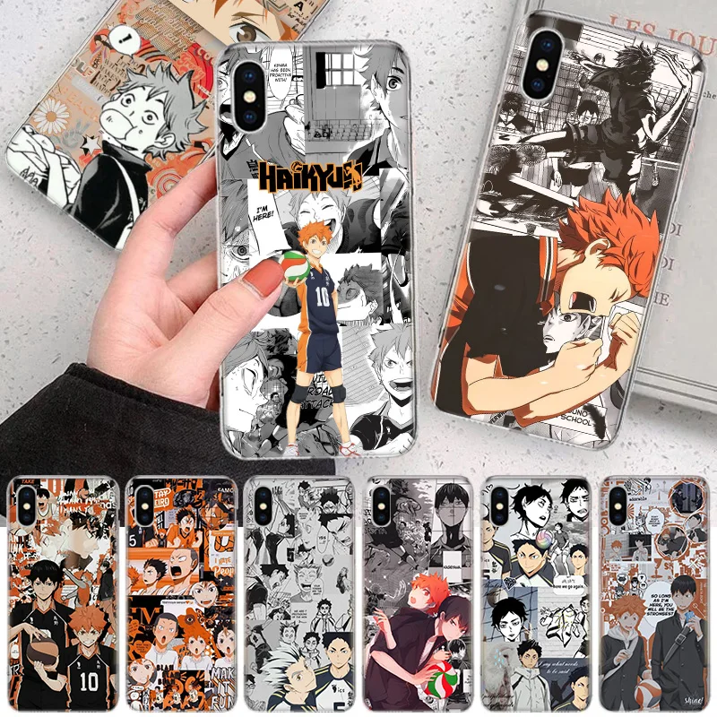 

Haikyuu Hinata Attacks Soft Phone Case For IPhone 11 12 13 14 Pro MAX XR X XS Mini Apple 8 7 Plus 6 6S SE 5S Fundas Coque Shell