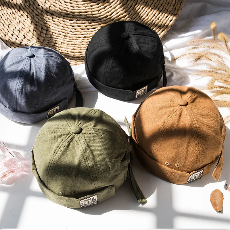 

2021 Best Selling New Men's Winter Hat Men's Balaclava Cap Male Hat Beanie Melon Leather Cap Hip Hop Caps Cap Without Visor