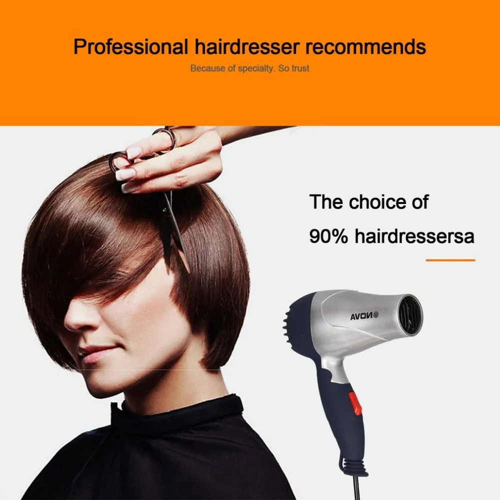 Портативный мини-фен для укладки волос складной 1500 Вт | Красота и здоровье