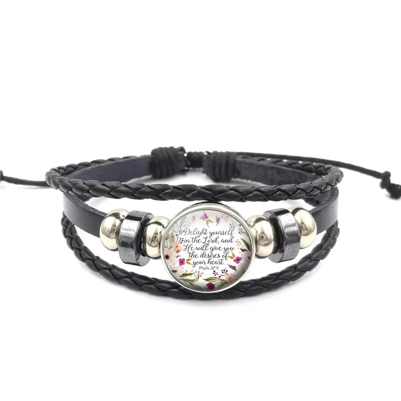 Библейский стих браслет ручной работы &quotэто хорошо с моей душой&quot женские