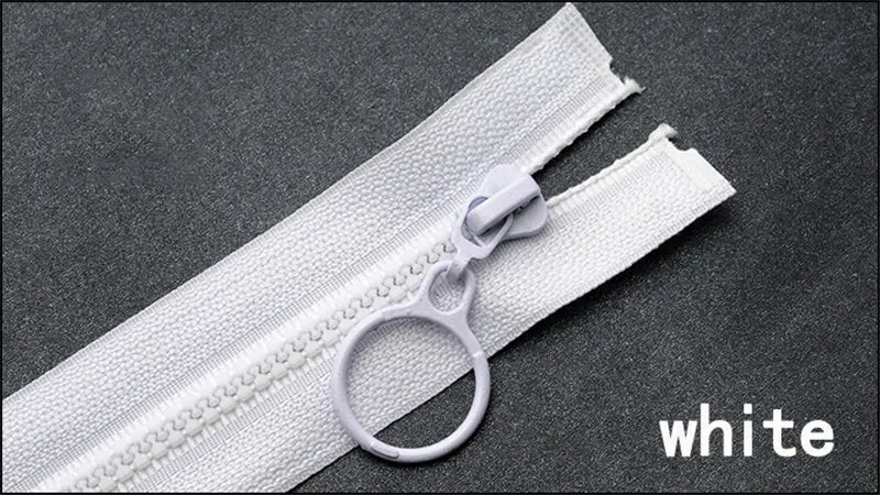 white 10 шт. 3# Meetee молнии из смолы 25 см закрытые и 60 см открывающиеся молнии для DIY ремесла швейные сумки кошелек аксессуары для одежды A1-1 - Цвет: white