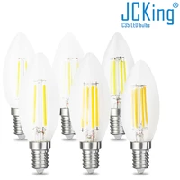 2 piece per pack c35 dimmable led filament bulbs 2w 4w 6w 8w edison lighting lamps retro bulbs for incandescent chandelier light