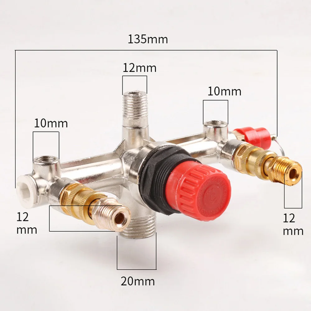 

Air Pressure Switch Assembly Quick Connector Regulator Valve Gauge Pump Parts