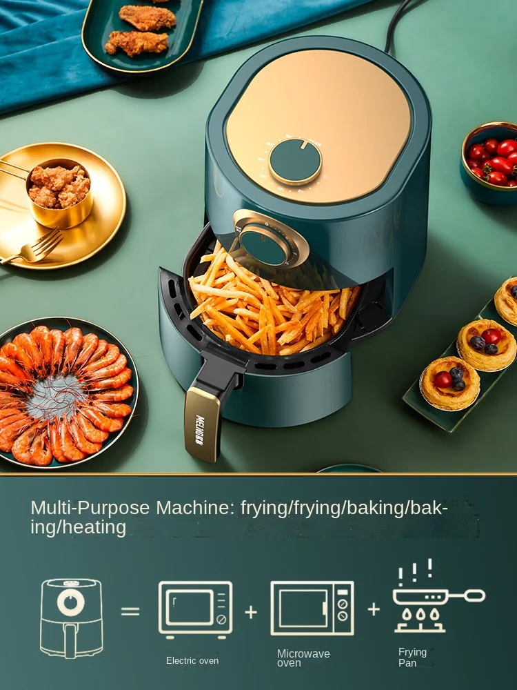 

Многофункциональная безмасляная электрическая сковорода YY, большая емкость, поднос для выпечки, автоматическая глубокая сковорода