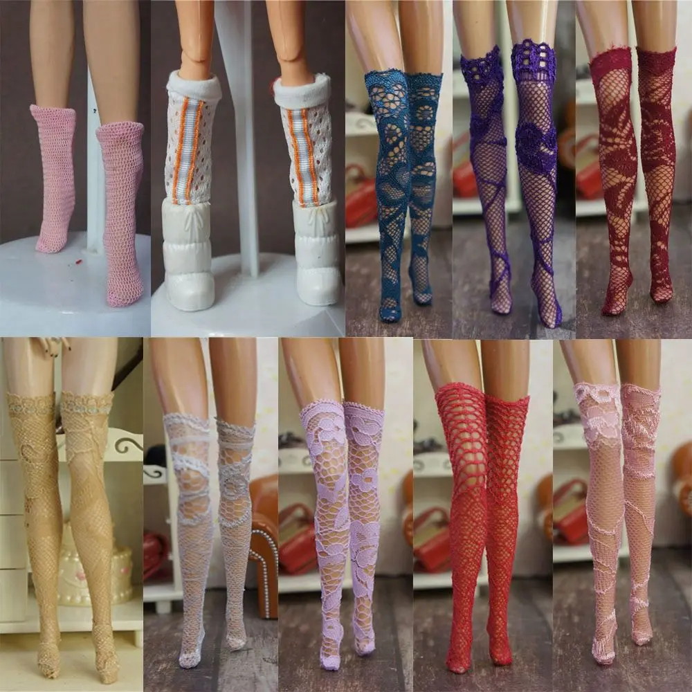 Высококачественные 1/6 кружевные носки для кукол чулки одежда аксессуары девочка
