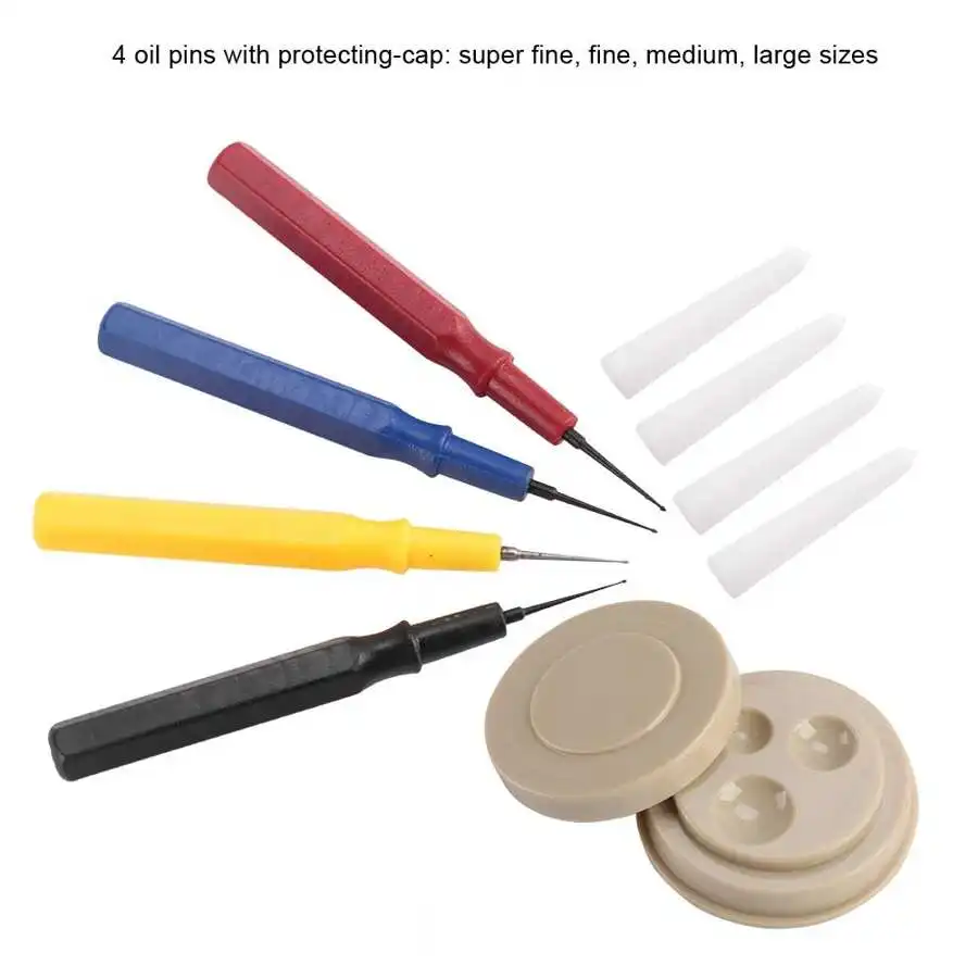 

Watch Oiler Set 1 Oil Cup 4 Oil Pen Pins Watch Oil Applying Lubricants Tool Watch Repair Maintenance Tool Kit for Watchmaker