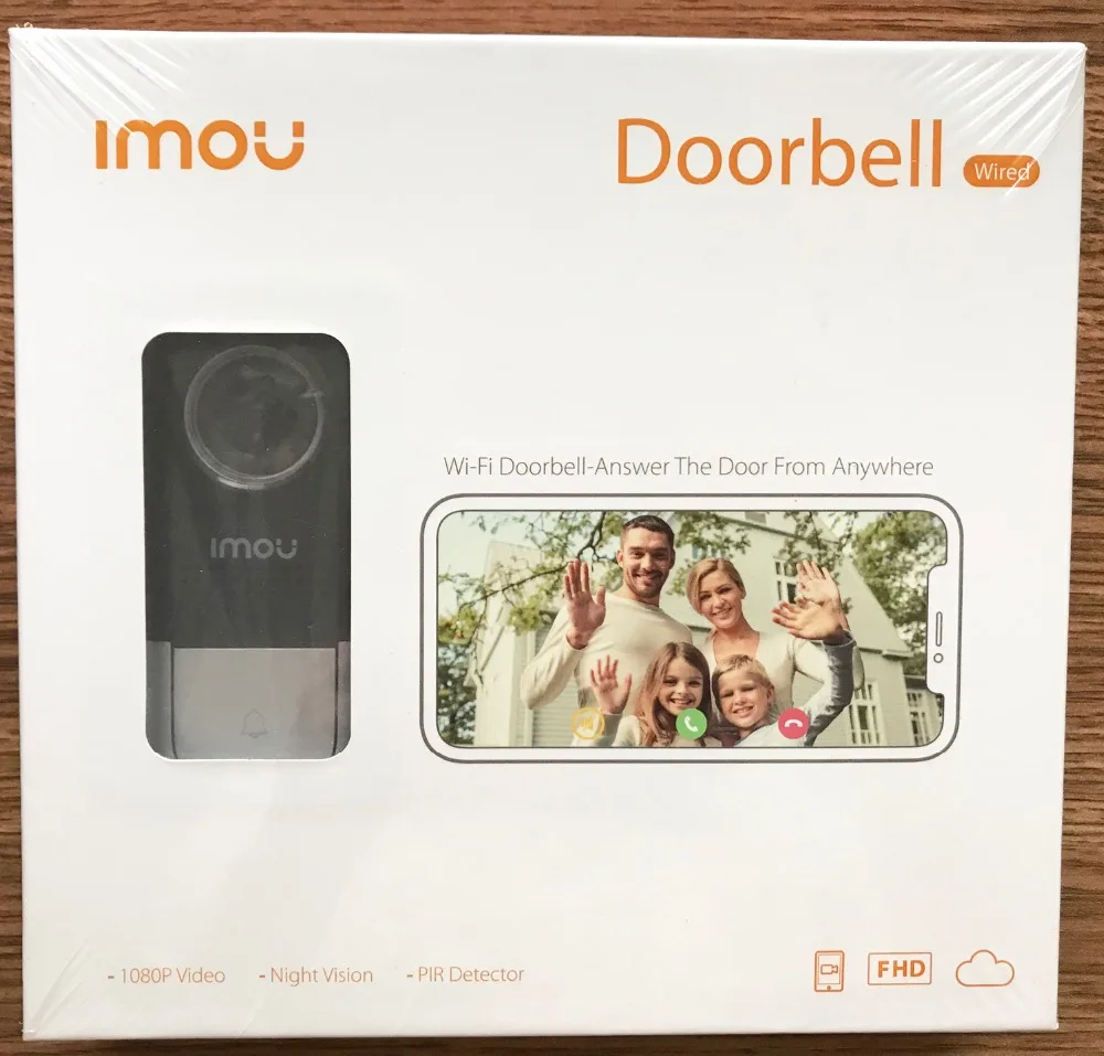 Dahua WiFi видео дверной звонок DB11 HD 1080P 140 градусов PIR Обнаружение облачных разговоров и хранения H.264 встроенный динамик видео домофон