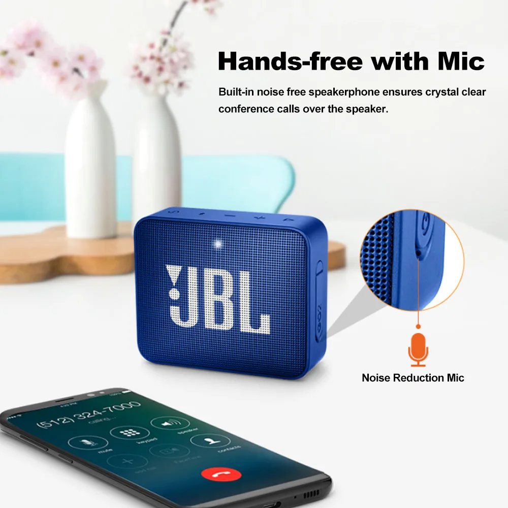 

JBL GO2 GO 2 Wireless Bluetooth Speaker Portable IPX7 Waterproof Outdoor Sports Bluetooth Speakers Rechargeable Battery with Mic