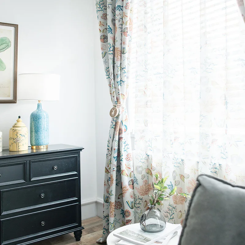 Современные тюлевые шторы для гостиной столовой спальни Мультяшные занавески