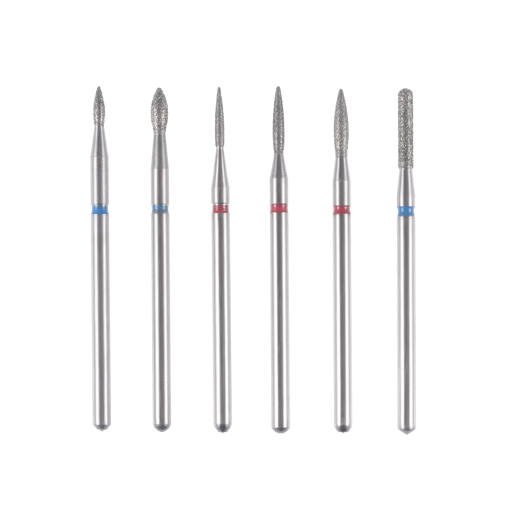 

Uxcell Diamond Coated Grinding Head Drill Bit Set Polishing Carving Accessories for Rotary Tools, Cylinder/Flame Shape 6pcs