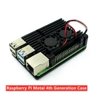 Металлический корпус Raspberry Pi 4-го поколения, корпус Raspberry Pi + корпус из алюминиевого сплава, сборный охлаждающий корпус 4B