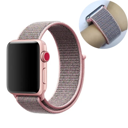 5 Ремешок для спортивных часов для apple watch, ремешок 42 мм, 38 мм, версия apple watch 5/4/3/2/1 наручных часов iwatch, ремешок 44 мм 40 мм двухслойный нейлоновый переплет ремешок для часов - Цвет ремешка: 5