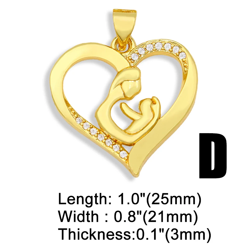 OCESRIO модное золотое ожерелье с белым камнем для мамы Подвески изготовления