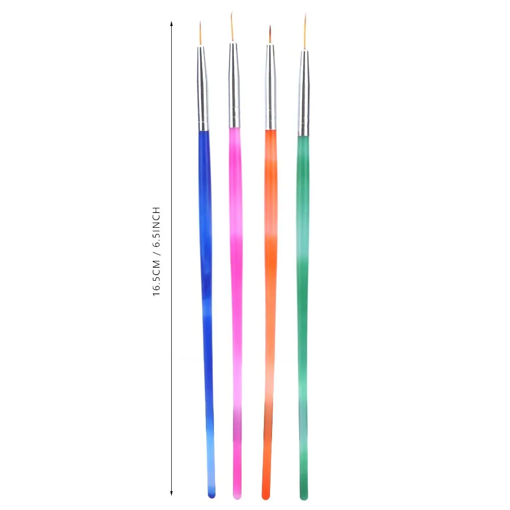 4 шт./компл. профессиональная ручка для точечного рисования ногтей кисти макияжа