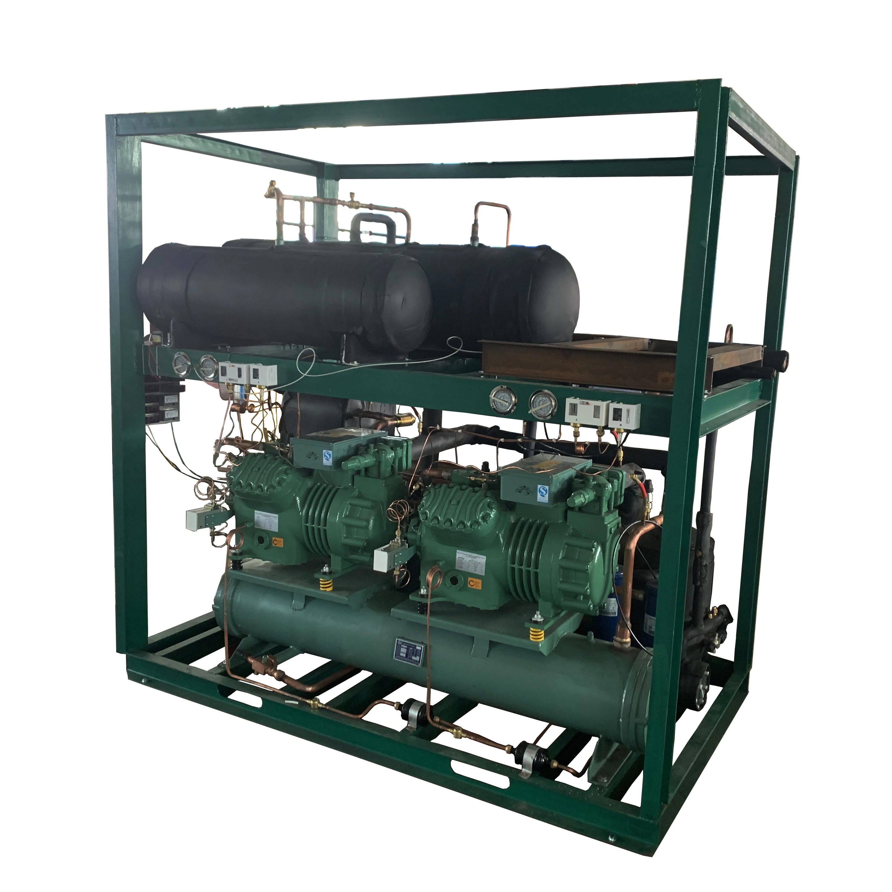 Water cooled -82ɼ 2-compressor cryogenic cascade freezer is used in laboratory equipments such as environment chambers | Бытовая