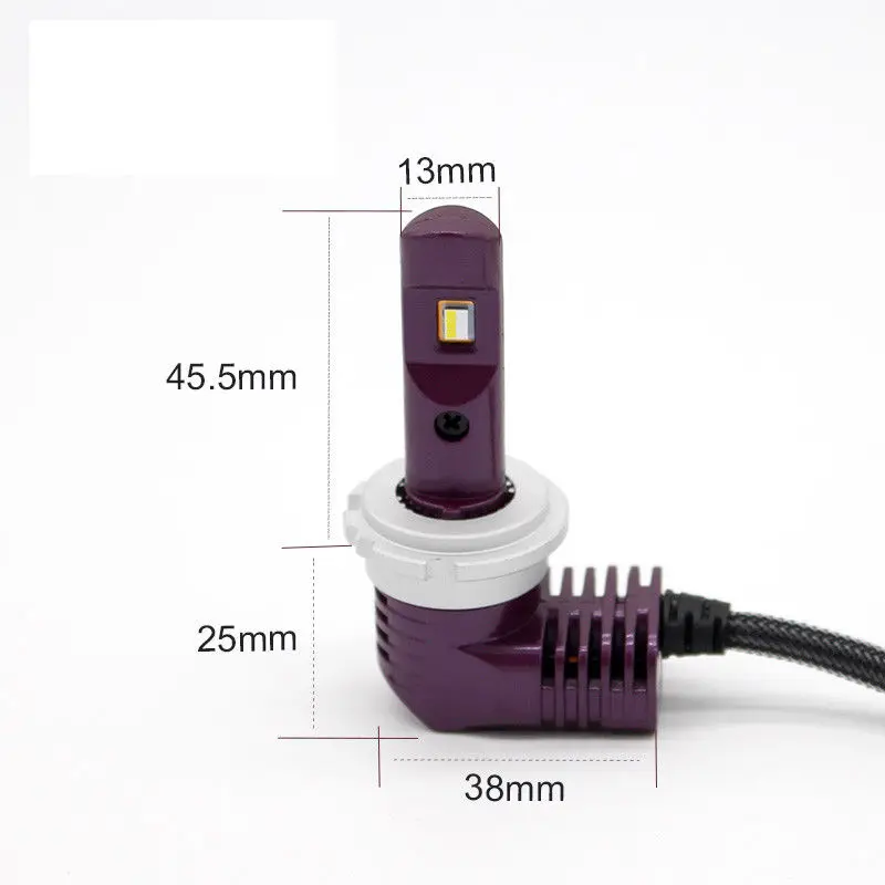 Pair D1S/D2S/D3S/D4S/D5S Mini Size P10 LED Headlight Headlamps Front Bulbs W/fan All-in-one 6000K 35W 5200LM | Автомобили и