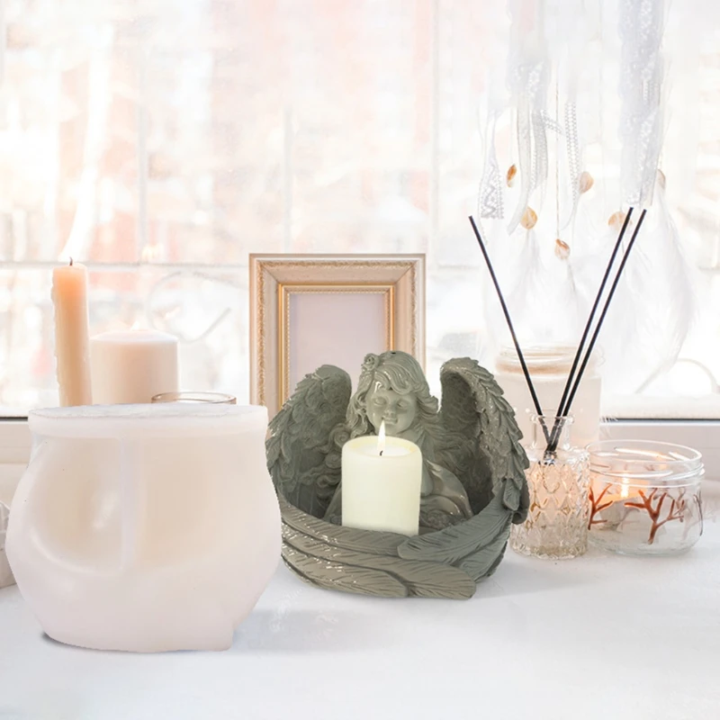 

Silicone Mould for Aromatherapy Candle Stand Present on Friendship Non-toxic Christmas Thanksgiving Wedding Birthday