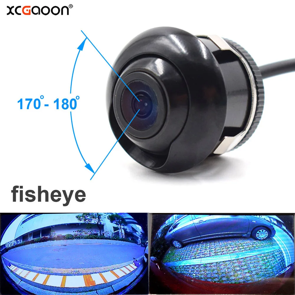 XCGaoon CCD 180 градусов Рыбий глаз объектив Автомобильная задняя сторона фронтальная