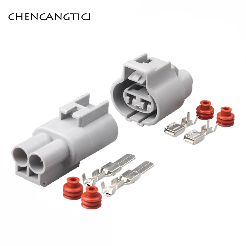 2 Pin Авто Водонепроницаемый электронный разъем вентилятора Женский штекер для