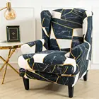 Эластичное защитное покрытие для сиденья, чехол для кресла с принтом, моющийся жаккардовый чехол для защиты от грязи, съемный чехол для дома и отдыха