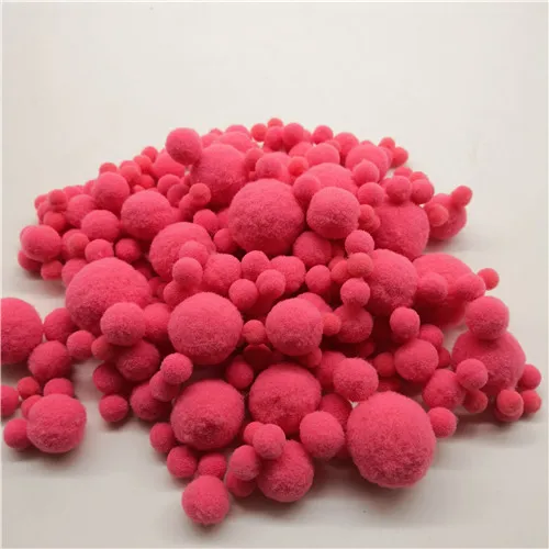 c06 watermelon red 20 г 8 до 30 мм смешанный размер 46 Цвет помпон помпоны мех плюшевый шар для шитья на ткани ремесло DIY свадебные украшения, аксессуары - Цвет: c06 watermelon red