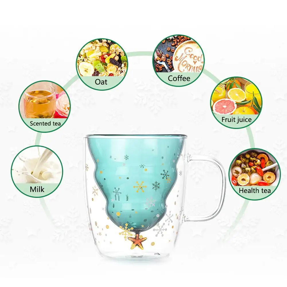 Новогодняя инновационная стеклянная Рождественская елка стакан со звездами