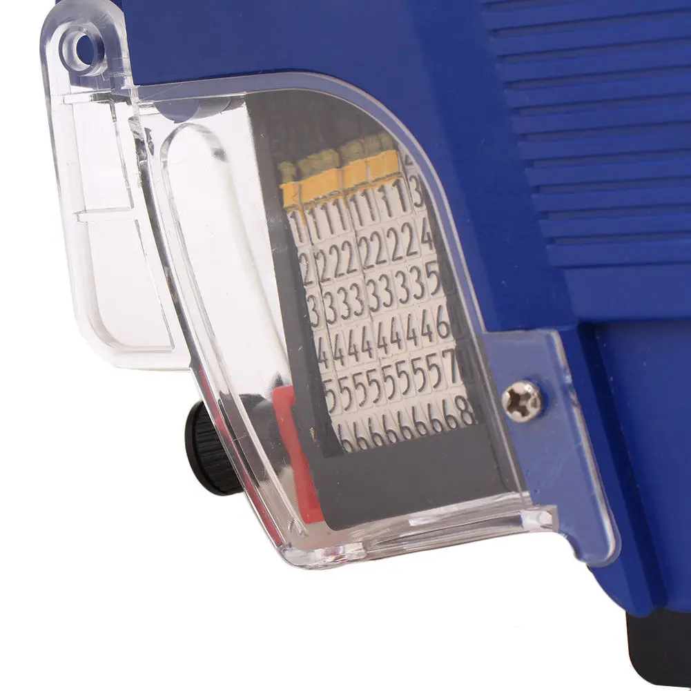 1* Plastic Blue For MX-6600 Saguan 10 Bit 2 Double Line Price Label Tag Machine