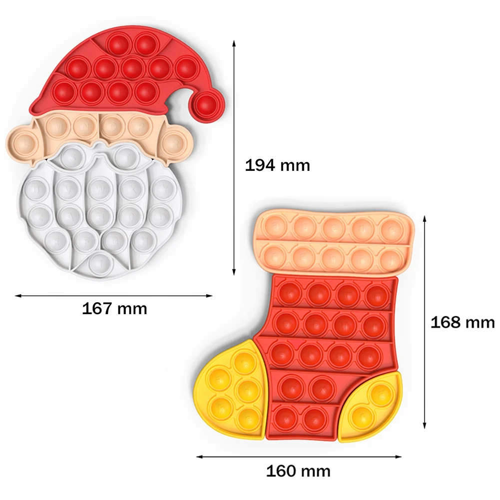 Игрушка пузырьковая сенсорная для детей и взрослых радужная силиконовая игрушка
