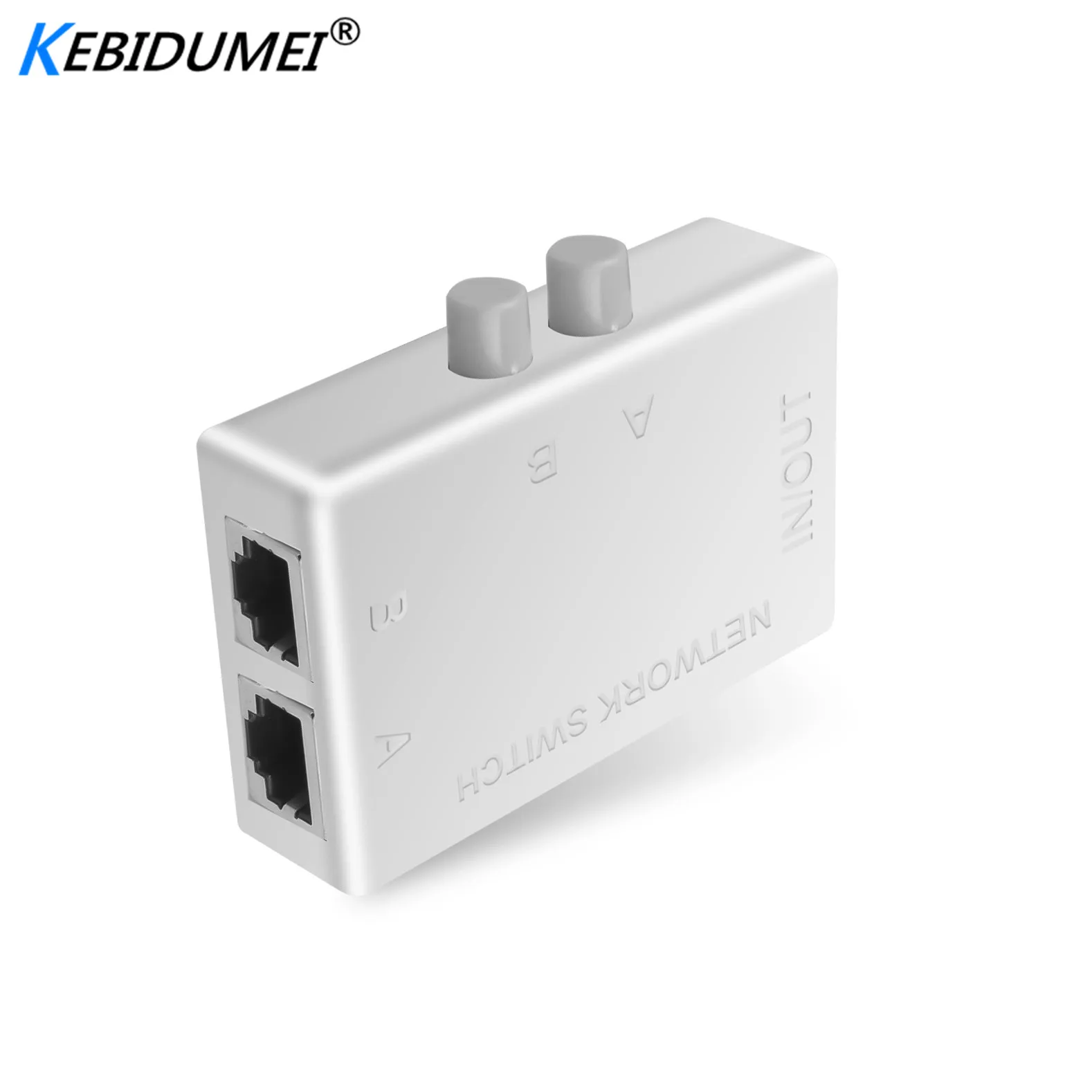 Мини сетевой коммутатор RJ45 с 2 портами Ethernet двойной 2-канальный порт ручной для