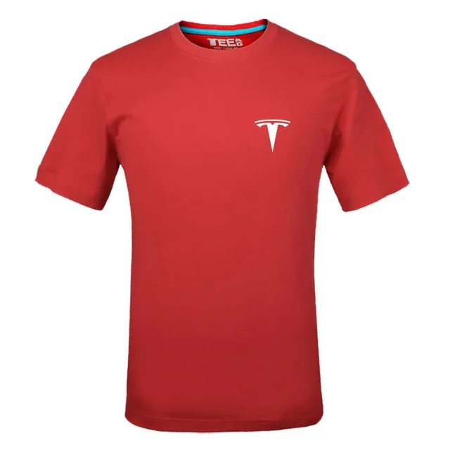 Футболка с логотипом Tesla модная футболка круглым вырезом и принтом букв