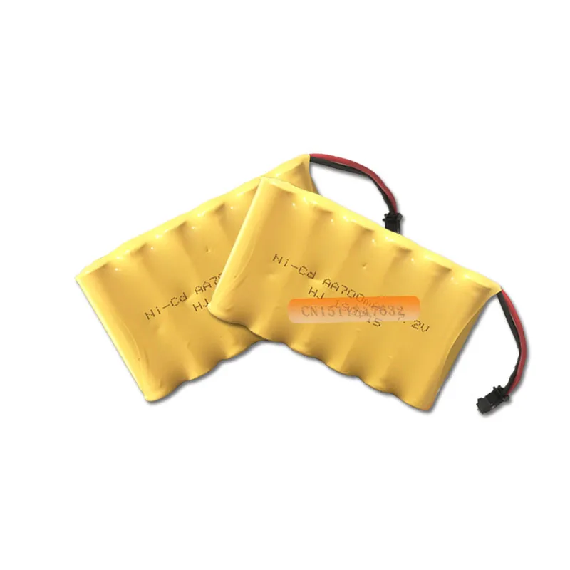 10 шт. 7 2 v батарея 700mah ni cd aa гидридных и никель кадмиевых типов аккумуляторов