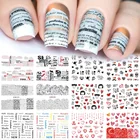 12 шт., наклейки-Слайдеры для дизайна ногтей