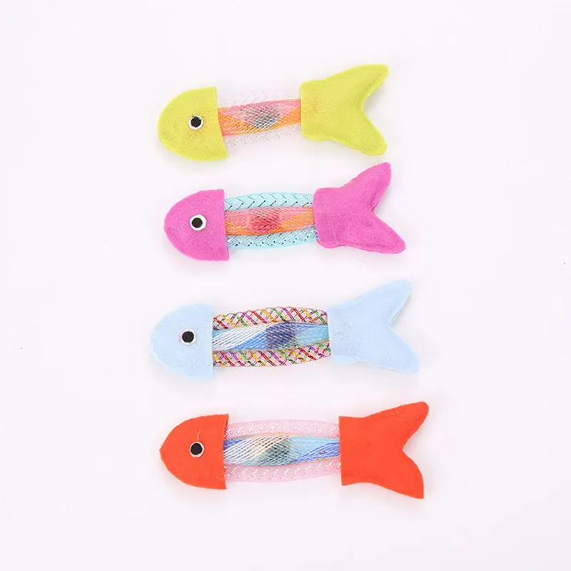 Игрушки для кошек из пружины и холста игрушки рыб кошка игрушка прыжков котенок