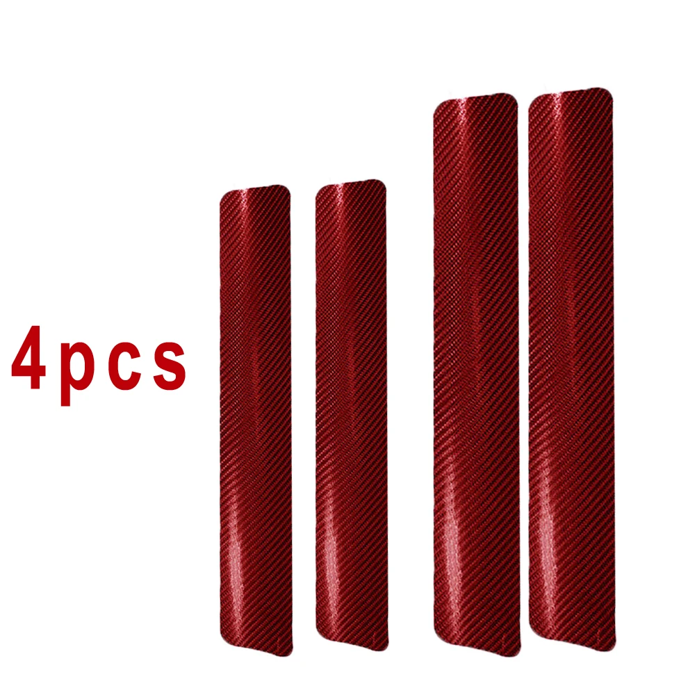 4 шт. красная Защитная Наклейка на порог передней и задней двери