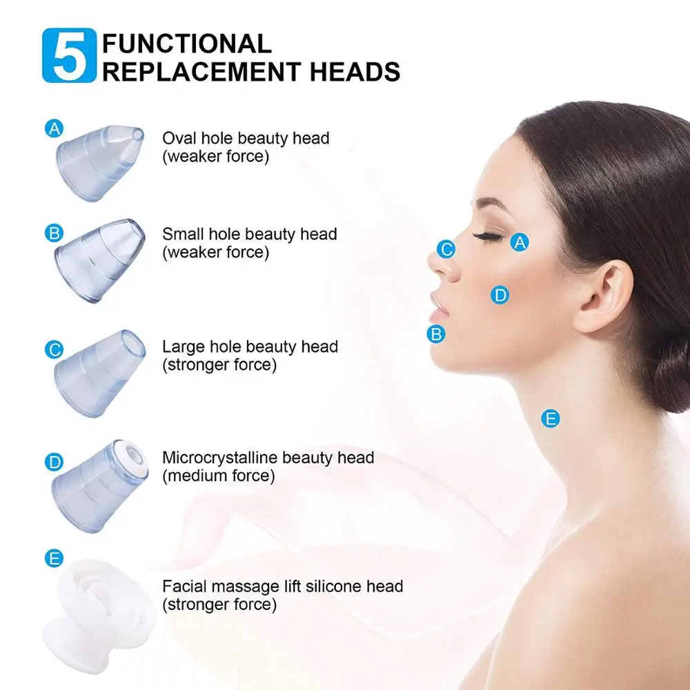 Синий светильник электрическая вакуумная машина для очистки лица от акне