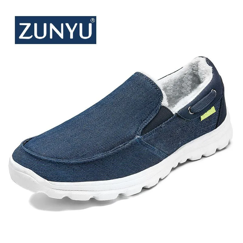 ZUNYU новые кашемировые супер теплые мужские ботинки зимние резиновые плюшевые