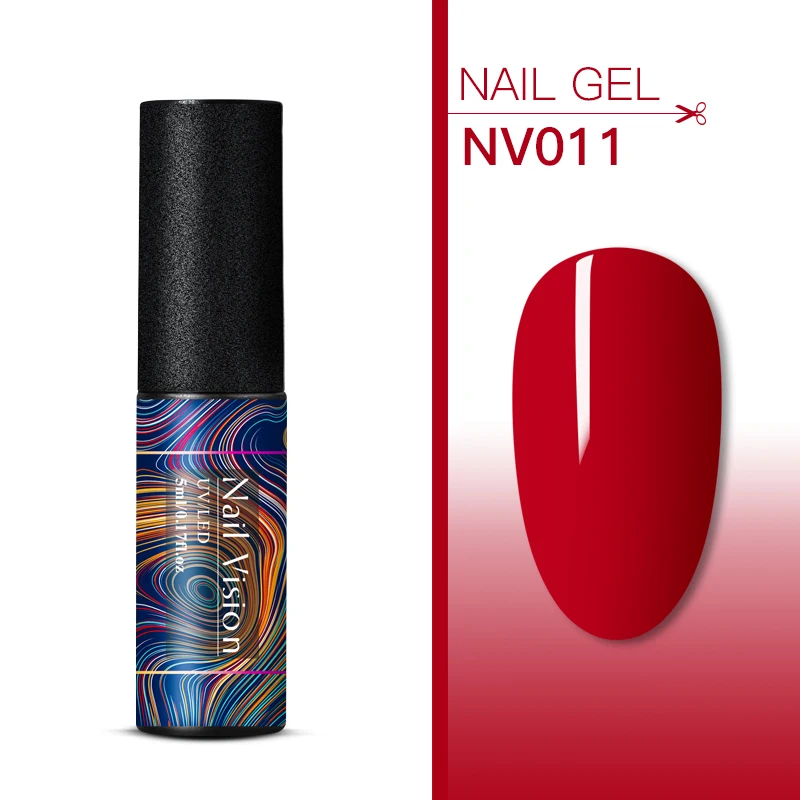 S06606 Nail Vision, 176 цветов, чистый цвет, набор гель-лаков, UV Vernis, полуперманентный, впитывающий, 5 мл, Гель-лак для ногтей, маникюра - Цвет: S06606