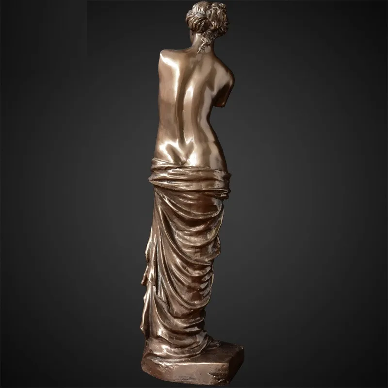 

2021 New Greek Goddess of Venus Character Sculpture European Modern Home Decoration Cold Cast Copper Crafts Figurines