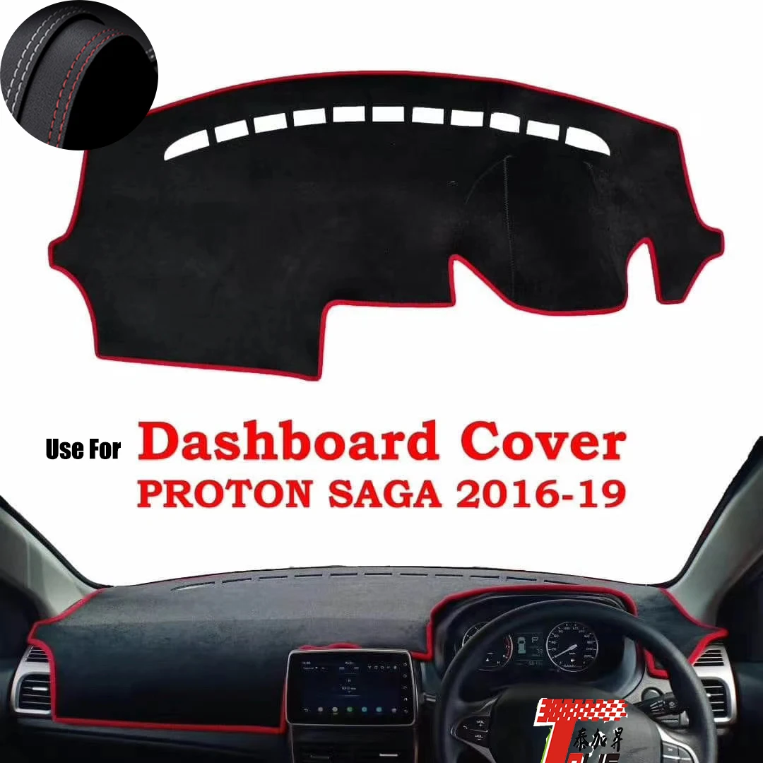 

: TAIJS Factory Casual Classic Leather Car Dashboard Cover For PERODUA SAGA 2016 2017 2018 2019 Right hand drive