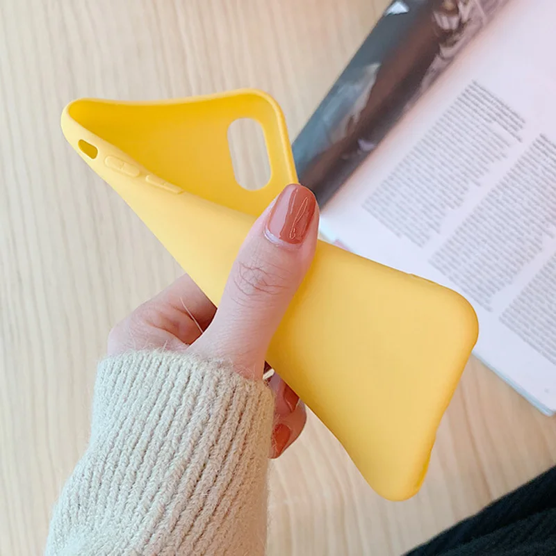 KJOEW чехол конфетного цвета для iPhone XR XS X Xs Max Love Heart Phone Cover 6 6S 7 8 Plus мягкие