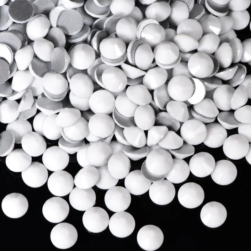 Новые фарфоровые стразы без горячей фиксации из белого хрустального стекла с